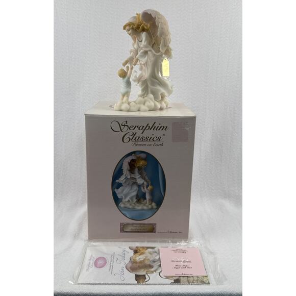 Seraphim Classics First Steps Angel With Girl Roman 2002 Retired Angel Figure - Picture 1 of 8